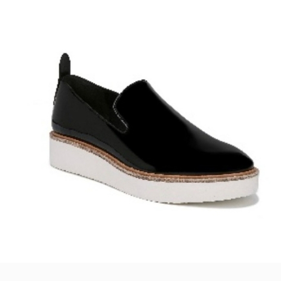 Vince Womens Patent Leather Platform Slip On Loafers Size 6 - Picture 2 of 7